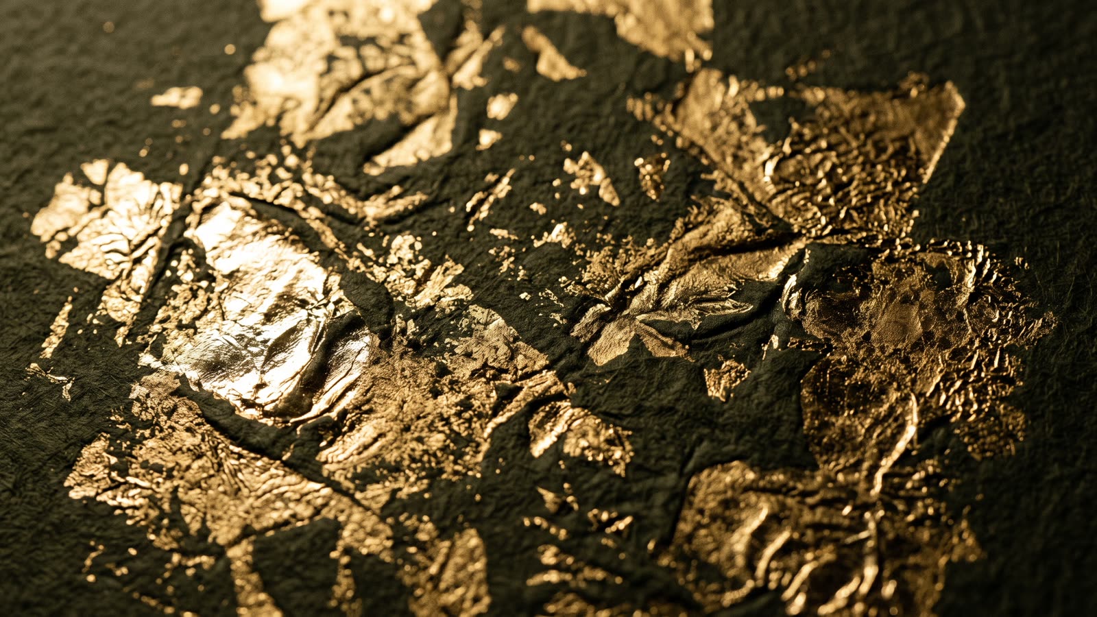 Gold that is struck, not sprayed